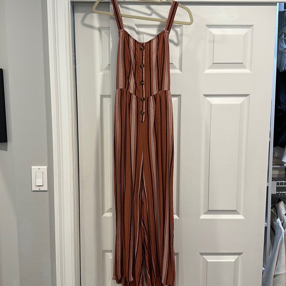 American Eagle Striped Jumpsuit